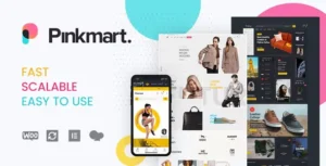 Pinkmart 4.3.0 AJAX theme for WooCommerce With Lifetime Update.