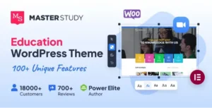 Masterstudy 4.8.67 + Masterstudy Lms Pro 4.4.17 Education WordPress Theme With Lifetime Update.