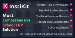 InstiKit School - School Management System & School ERP With Lifetime Update.