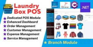 Laundry Box POS and Order Management System | ASP.NET | jQuery With Lifetime Update.