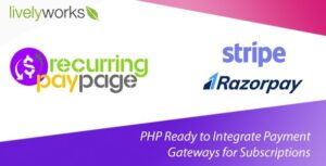 Recurring PayPage - PHP Ready to Integrate Payment Gateways for Subscriptions With Lifetime Update.