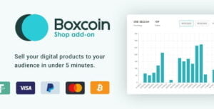Shop - eCommerce to Sell Digital Products - Boxcoin Shop Addon With Lifetime Update.