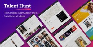 Talent Hunt - Model Management WordPress CMS Theme With Lifetime Update.