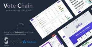 Vote Chain - Multi-Vendors Blockchain Voting Web App with next js and Solidity With Lifetime Update.