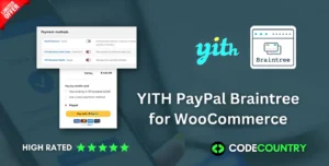 YITH PayPal Braintree for WooCommerce WordPress Plugin With Lifetime Update.