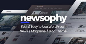Newsophy - Fast and Easy to Use WordPress News and Blog Theme With Lifetime Update.