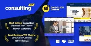 Consulting - Business, Finance WordPress Theme With Lifetime Update.