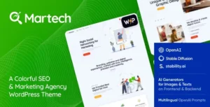 MarTech - Marketing Agency WordPress Theme With Lifetime Update.