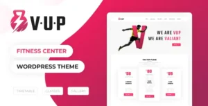 VUP - Fitness Center WordPress Theme With Lifetime Update.