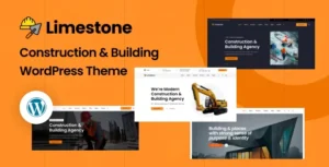 Limestone - Construction Building Elementor WordPress Theme With Lifetime Update.