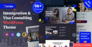 Vistro - Visa Immigration WordPress Theme With Lifetime Update