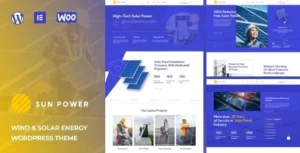 SunPower - Solar Renewable Energy Theme With Lifetime Update.