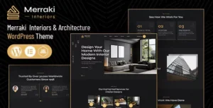 Merraki | Interiors & Architecture WordPress Theme With Lifetime Update.