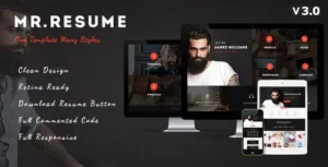 Morgan - Resume, vCard, Personal, Profile and Portfolio WP Theme With Lifetime Update.
