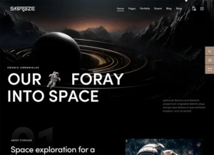 Stargaze - Space, Astronomy and Observatory WordPress Theme With Lifetime Update.