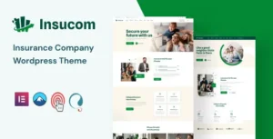 Insucom - Insurance WordPress Theme With Lifetime Update.