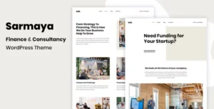 Sarmaya – Finance & Consultancy WordPress Theme With Lifetime Update.