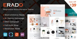 Erado - eCommerce WordPress Theme With Lifetime Update.