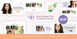 Dermatology Clinic - Cosmetology WordPress Theme With Lifetime Update.