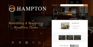 Hampton | Home Design and Renovation WordPress Theme With Lifetime Update.