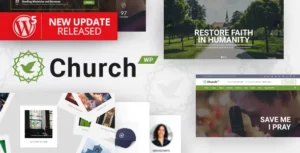 ChurchWP - A Contemporary WordPress Theme for Churches With Lifetime Update.