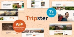 Tripster - Travel & Lifestyle WordPress Blog With Lifetime Update.