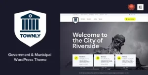 Townly - Government & Municipal WordPress Theme With Lifetime Update.