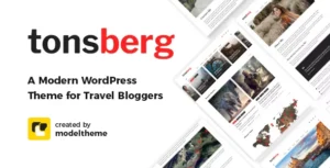 Tonsberg - A Modern WordPress Theme for Travel Bloggers with Lifetime Update.