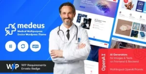 Medeus - Medical WordPress Theme With Lifetime Update.