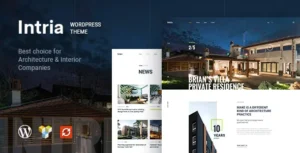 Intria - Architecture and Interior WordPress Theme With Lifetime Update.