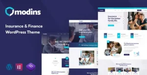 Modins - Insurance & Finance WordPress Theme With Lifetime Update.