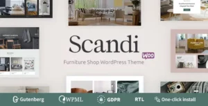 Scandi - Furniture Store and Home Decor Shop WooCommerce Theme With Lifetime Update.