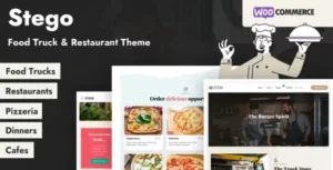 Stego - Food Truck & Restaurant Theme With Lifetime Update.