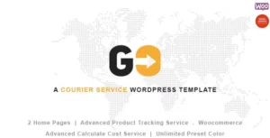 GO Courier– Delivery Transport WordPress Theme With Lifetime Update.