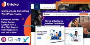 Uricko - Multipurpose Consulting WordPress With Lifetime Update.