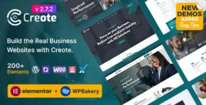 Creote - Corporate & Consulting Business WordPress Theme with Lifetime Update..