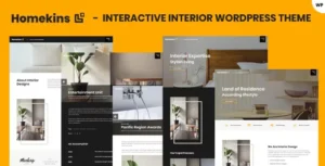 Homekins - Interior WordPress Theme With Lifetime Update.