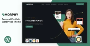 Morphy – Personal Portfolio WordPress Theme With Lifetime Update.