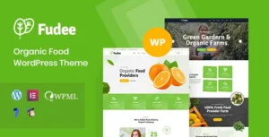 Fudee - Organic Food WordPress Theme With Lifetime Update.