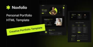 Noxfolio - Personal Portfolio Resume HTML Template With Lifetime Update.