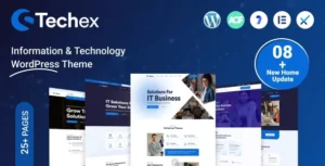 Techex - IT Solutions & Technology WordPress Theme With Lifetime Update.