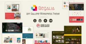 Regalia - Artist Portfolio, Art Gallery Theme With Lifetime Update.