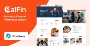 Calfin - Business Finance WordPress Theme With Lifetime Update.