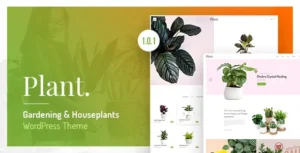 Plant - Gardening & Houseplants WordPress Theme With Lifetime Update.
