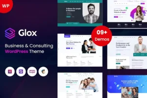 Glox - Consulting WordPress Theme With Lifetime Update.