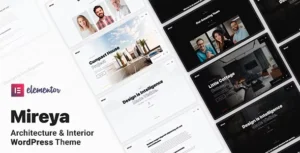 Mireya - Interior Design WordPress Theme With Lifetime Update.