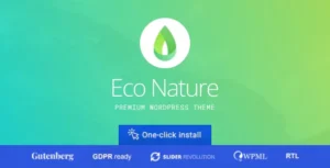 Eco Nature - Environment & Ecology WordPress Theme With lifetime Update.