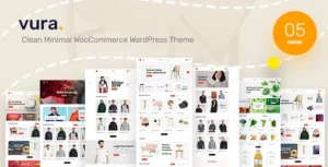 Vura - Clean Minimal WooCommerce WordPress Theme With Lifetime  Update.
