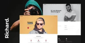 Richard - Onepage Personal WordPress Theme with Lifetime Update.