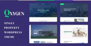 Qxygen - Single Property WordPress Theme With Lifetime Update.